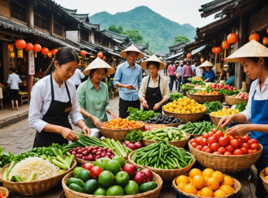 Bien manger et rester en forme en voyage en Asie