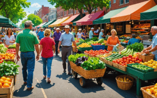 Bien manger – bien bouger : itinéraires verts et marchés frais