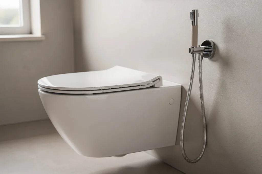 Douchette wc pour toilettes suspendues en 2026 : compatibilité et conseils pratiques