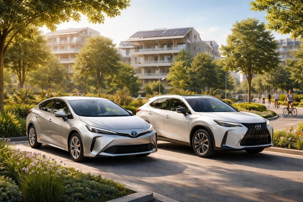découvrez comment les voitures hybrides comme la toyota prius et la lexus ux contribuent à un mode de vie sain en réduisant les émissions et en protégeant l'environnement.