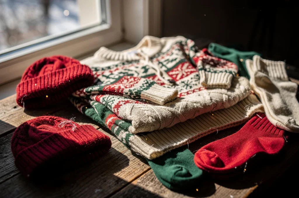 Pulls de noël, bonnets et chaussettes : les détails mode qui créent la magie des fêtes