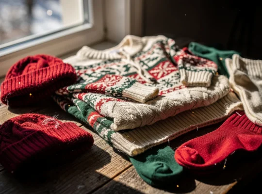 Pulls de noël, bonnets et chaussettes : les détails mode qui créent la magie des fêtes