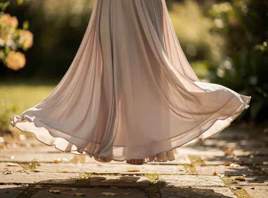 Fluidité, mouvement et élégance&nbsp;: la robe trapèze longue comme signature d’un style affirmé