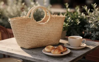 Du café en terrasse aux soirées d’été : le sac en paille comme allié mode incontournable