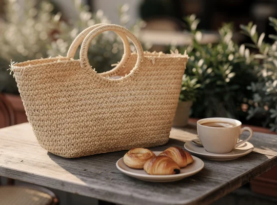 Du café en terrasse aux soirées d’été : le sac en paille comme allié mode incontournable