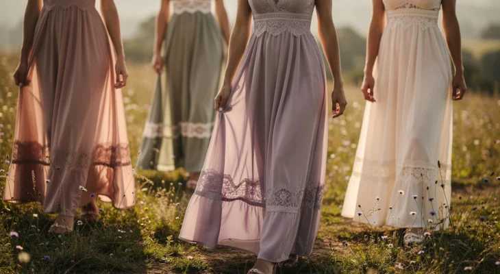 Entre dentelle délicate et coupe empire : les robes champêtres qui subliment chaque silhouette
