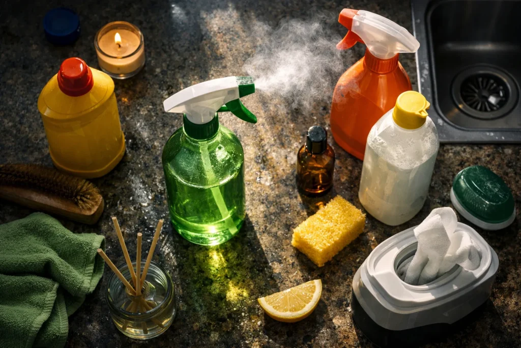 Les produits ménagers parfumés ajoutent des COV à l’air